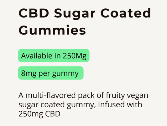 CBD infused Sugar Coated Gummies