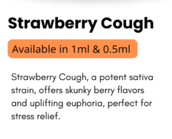 Disposable Delta 9 - Sativa - Strawberry Cough