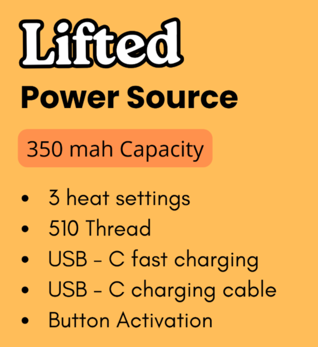 Lifted - Power Source - Vape Cart