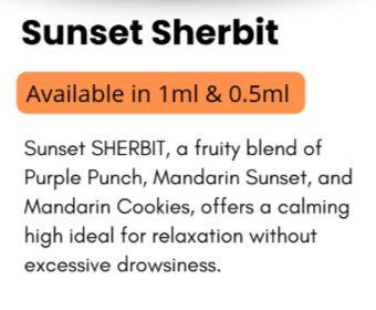 Disposable Delta 9 - Indica - Sunset Sherbet
