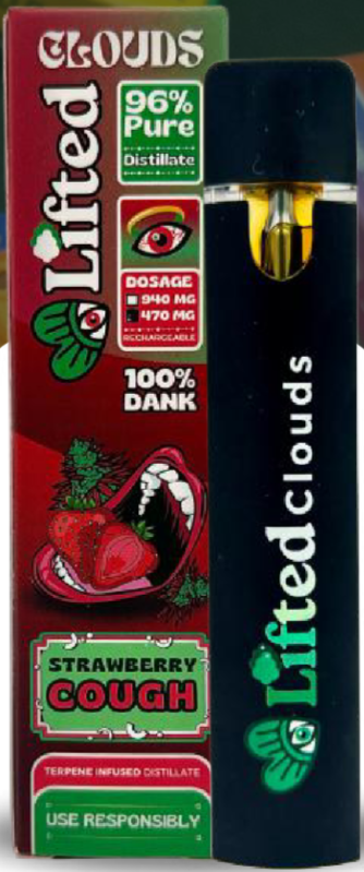 Disposable Delta 9 - Sativa - Strawberry Cough