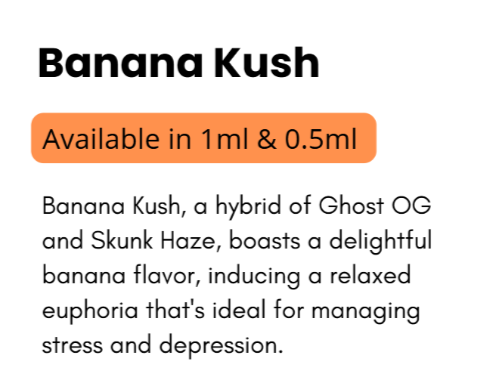 Vape Cart - Hybrid- Banana Kush