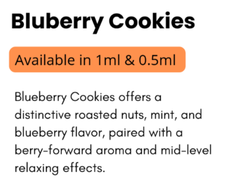 Vape Cart - Hybrid - Blueberry Cookies