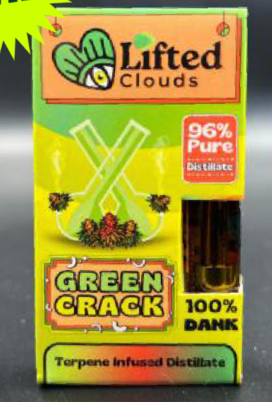 Vape Cart -Sativa -  Green Crack